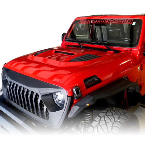 10th Anniversary Rubicon Hood with Functional Vents For Jeep Wrangler JL