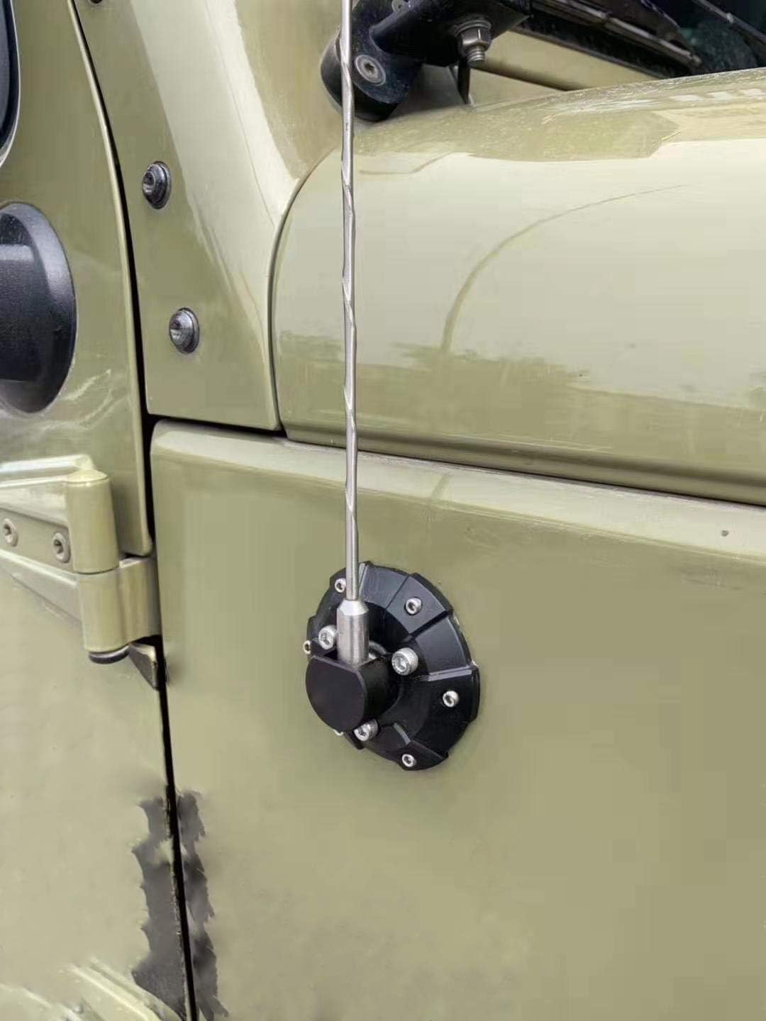 FURY ABS Radio Antenna Base Cover For 2007-2018 Jeep Wrangler JK/JL