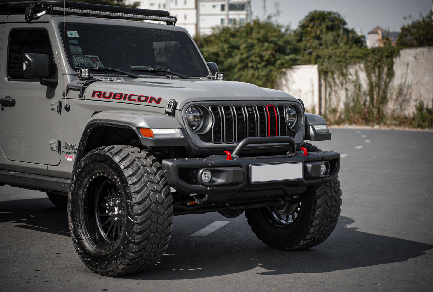 New Grille For Jeep Wrangler JL 2024 Car Mesh Accessories Offroad Parts With Camera Location