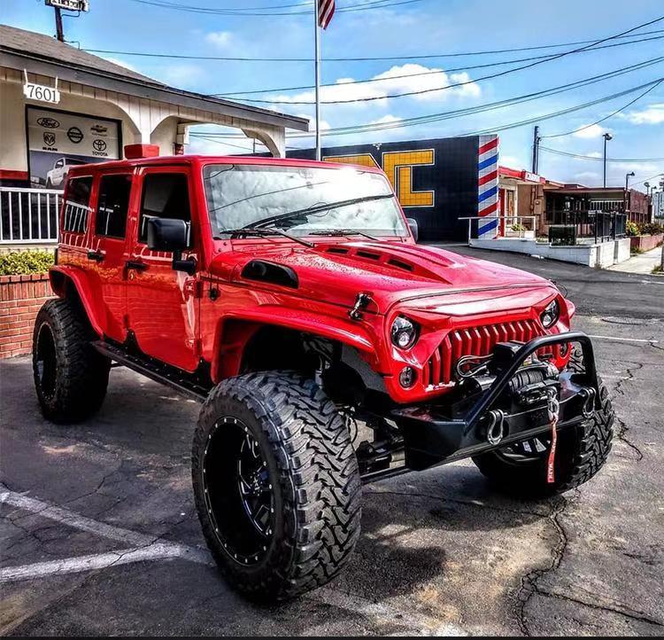 The Avenger Style Replacement Hood Compatible with 2007-2017 Wrangler JK JKU Unlimited Rubicon