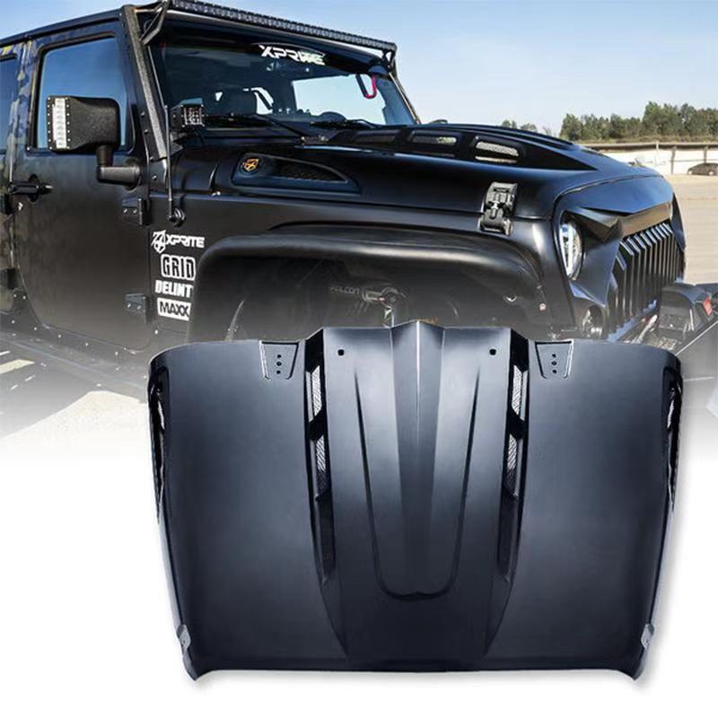 The Avenger Style Replacement Hood Compatible with 2007-2017 Wrangler JK JKU Unlimited Rubicon