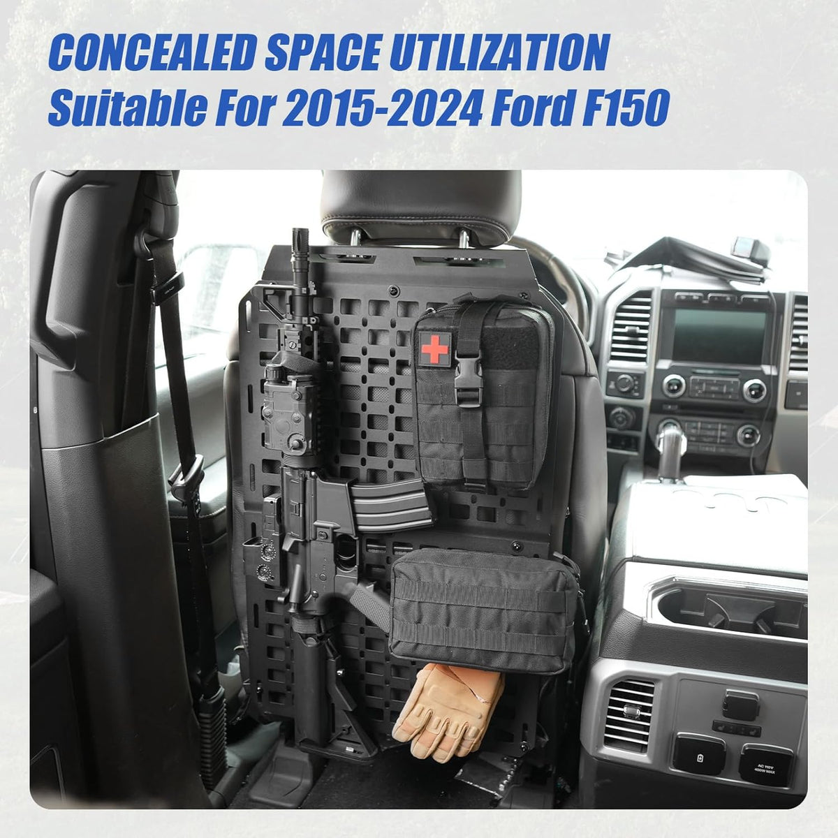 2PCS Tactical Seat Back Molle Panel
