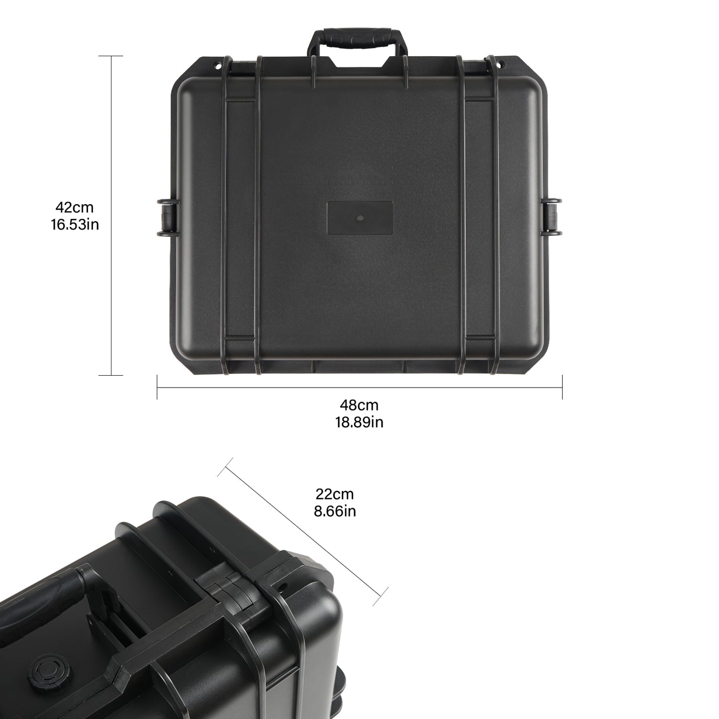 16.53 Inch With Cush- Proof Sponge Waterproof Storage Box for Protective Storage
