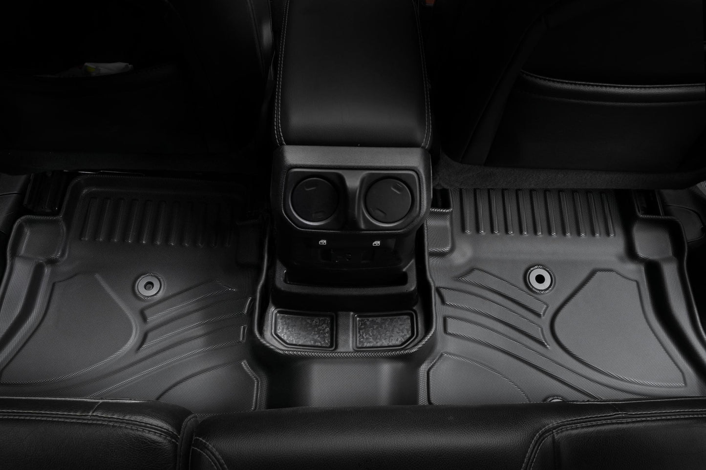 Floor Mats for Jeep Wrangler JL Unlimited 4XE 2021-2024 Door All Weather TPE Custom Fit Car Mats Floor Liners 1st & 2nd Row, Black