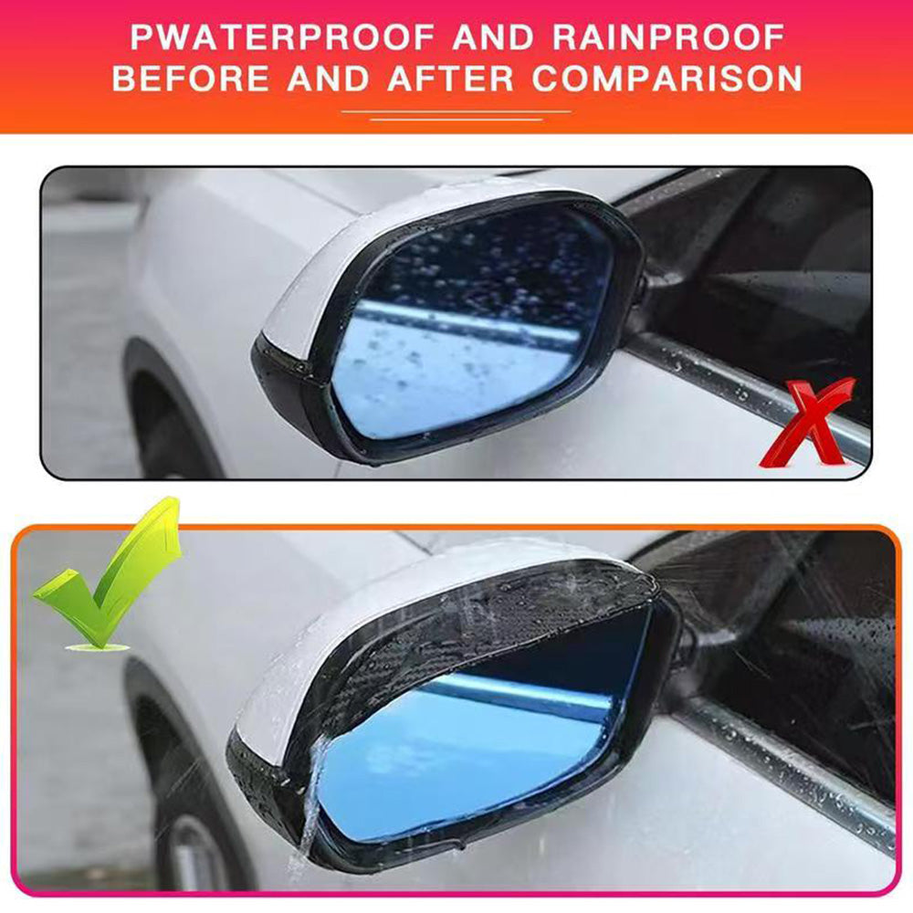 Mirror Rain Visor Eyebrow, Side Mirror Rain Guards, Waterproof Covers for Car Uniservial Fit 2 Pack for Most Car, Truck, Pickup Trucks and SUV