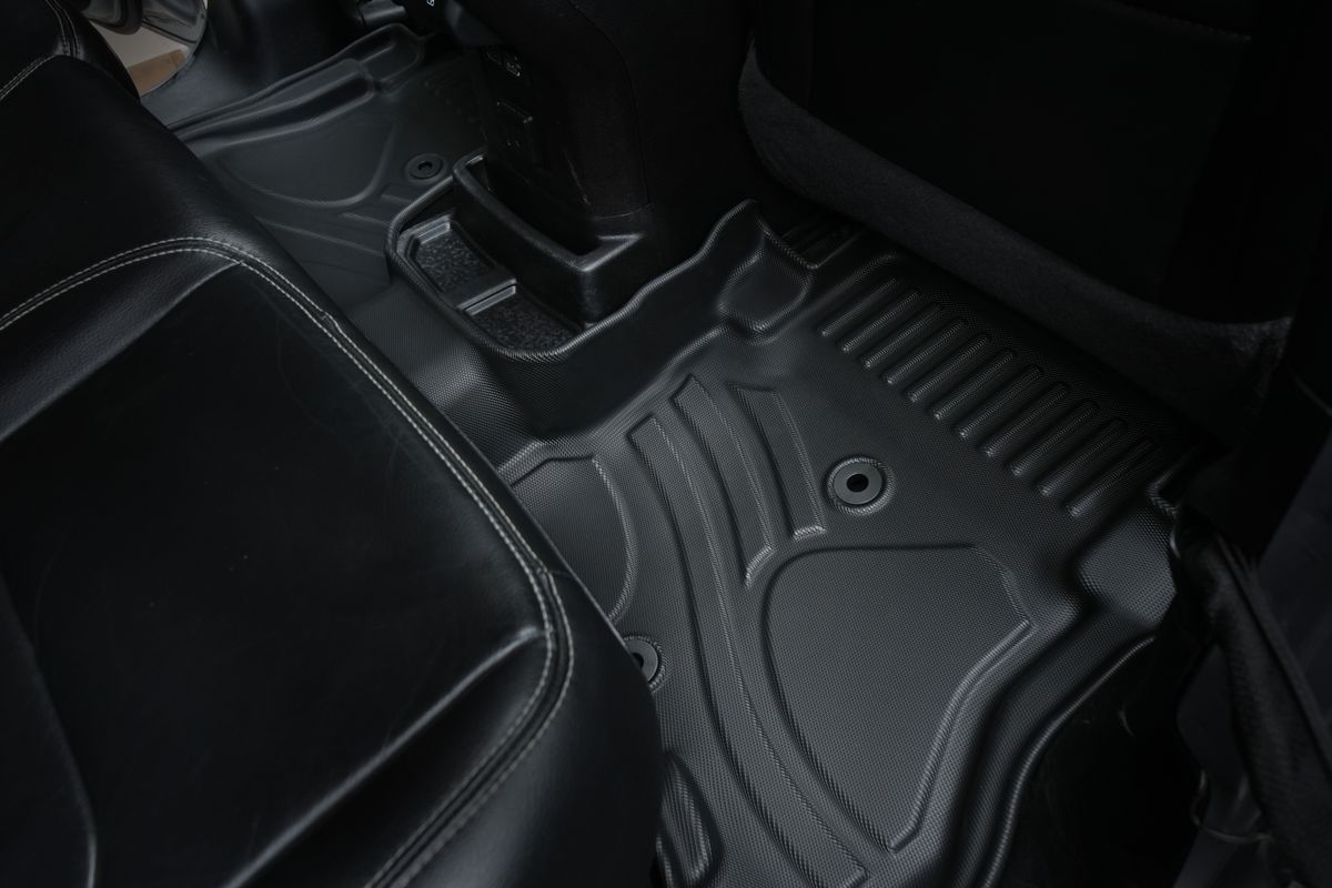 Floor Mats for Jeep Wrangler JL Unlimited 4XE 2021-2024 Door All Weather TPE Custom Fit Car Mats Floor Liners 1st & 2nd Row, Black