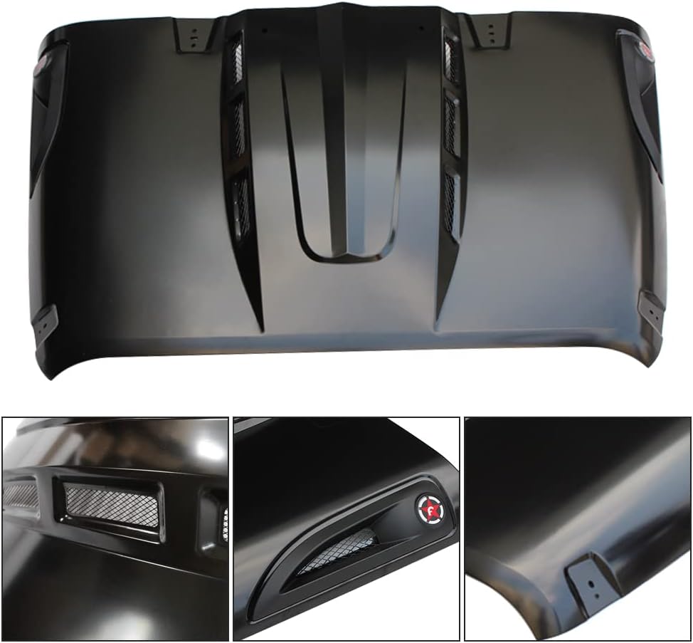 The Avenger Style Replacement Hood Compatible with 2007-2017 Wrangler JK JKU Unlimited Rubicon