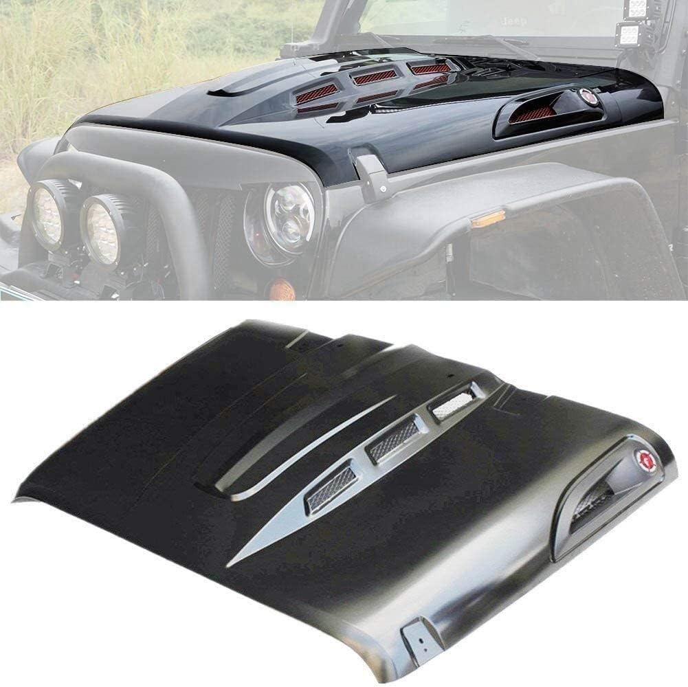 The Avenger Style Replacement Hood Compatible with 2007-2017 Wrangler JK JKU Unlimited Rubicon