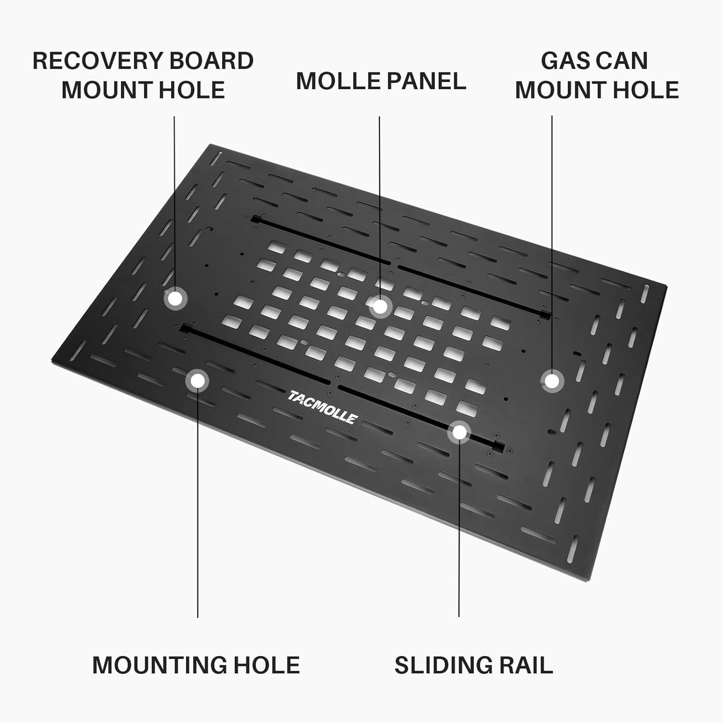 Roof Rack Cargo Carrier - Universal Roof Rack MOLLE Panel for Car Top Luggage Holder, Rooftop Cargo Carrier for Car SUV Truck