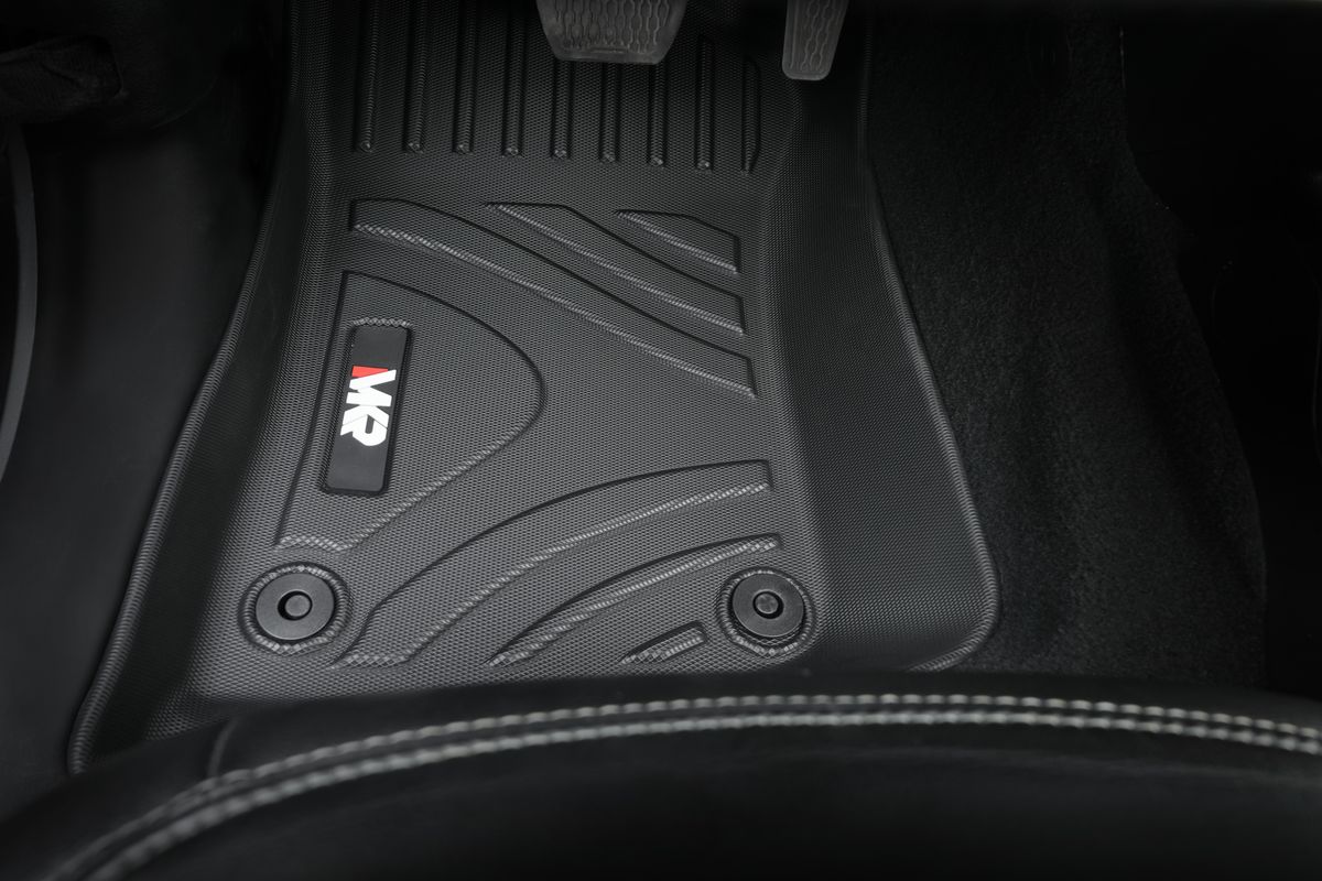 Floor Mats for Jeep Wrangler JL Unlimited 4XE 2021-2024 Door All Weather TPE Custom Fit Car Mats Floor Liners 1st & 2nd Row, Black