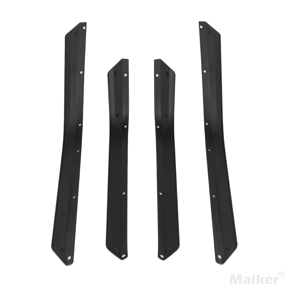 Front & Rear Fender Flares Compatible with 2007-2018 Jeep Wrangler JK JKU, Off-Road Wheel Flares Liner 4 PCS
