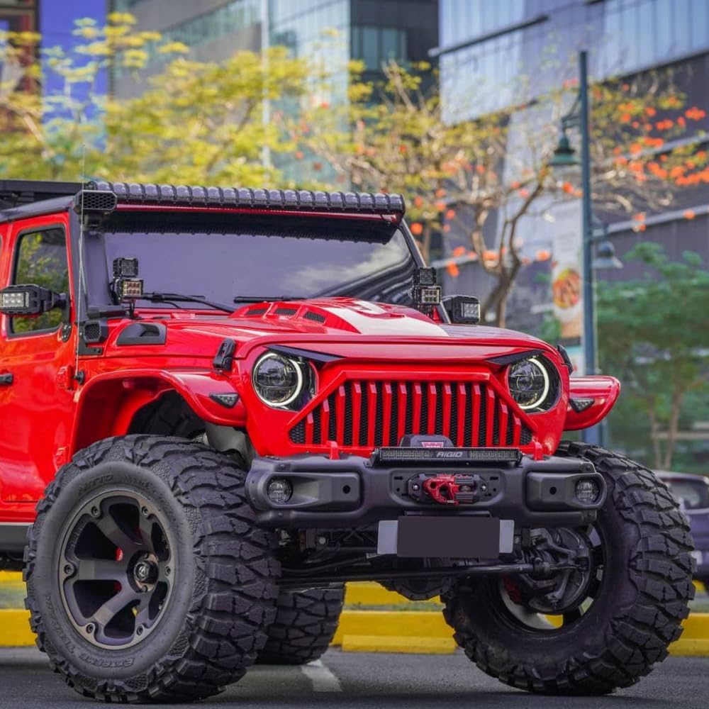 Replacement for Wrangler Hood,The Avenger Style Hood Compatible with 2018+Jeep Wrangler JL JLU&2020-2023 Gladiator JT,Heat Dispersion Hood (Not for Mojave&392 Model)