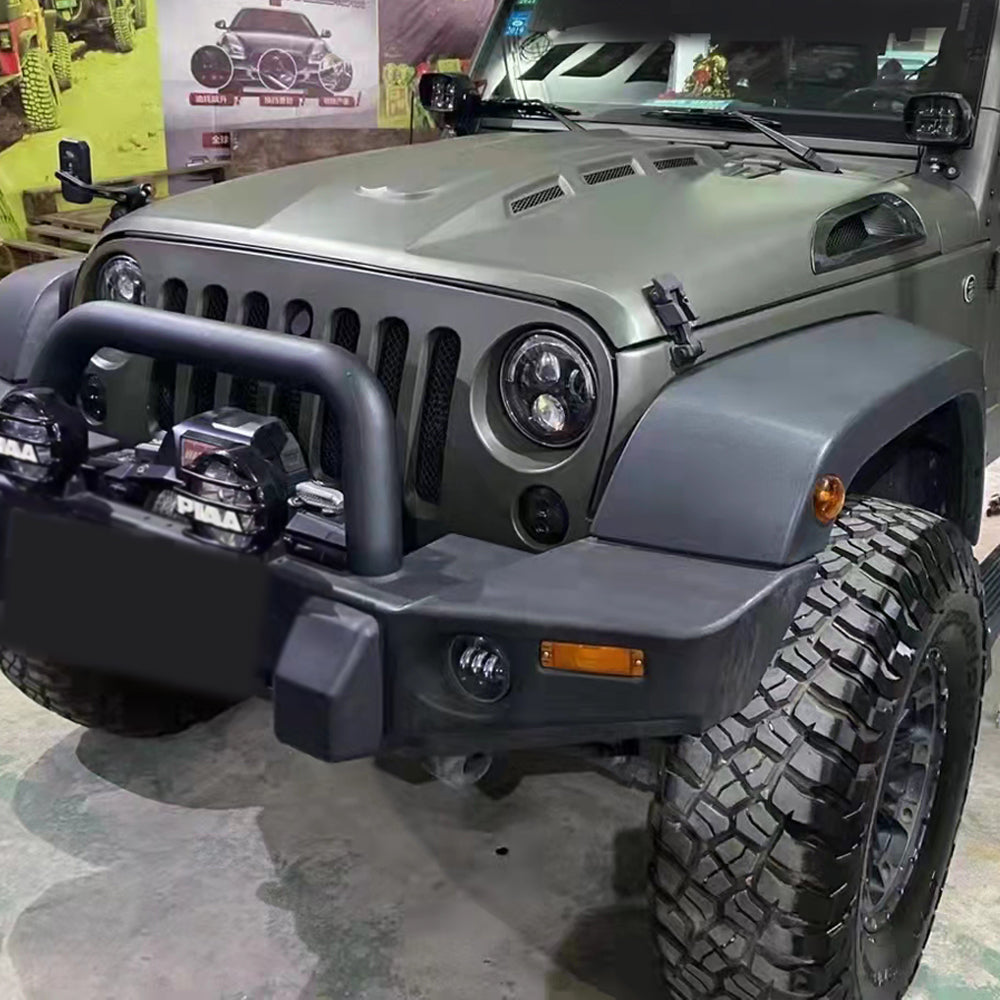 The Avenger Style Replacement Hood Compatible with 2007-2017 Wrangler JK JKU Unlimited Rubicon