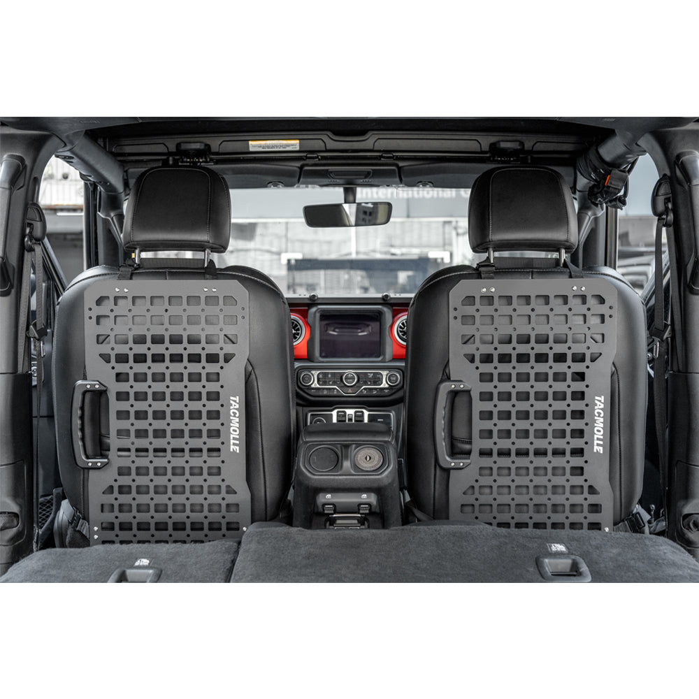 Portable Rigid MOLLE Panel with Handle, Tactical Car Back Seat Organizer, Heavy-Duty Modular Storage Solution for Vehicles, Universal MOLLE Panels for Car and Truck Organization Rack