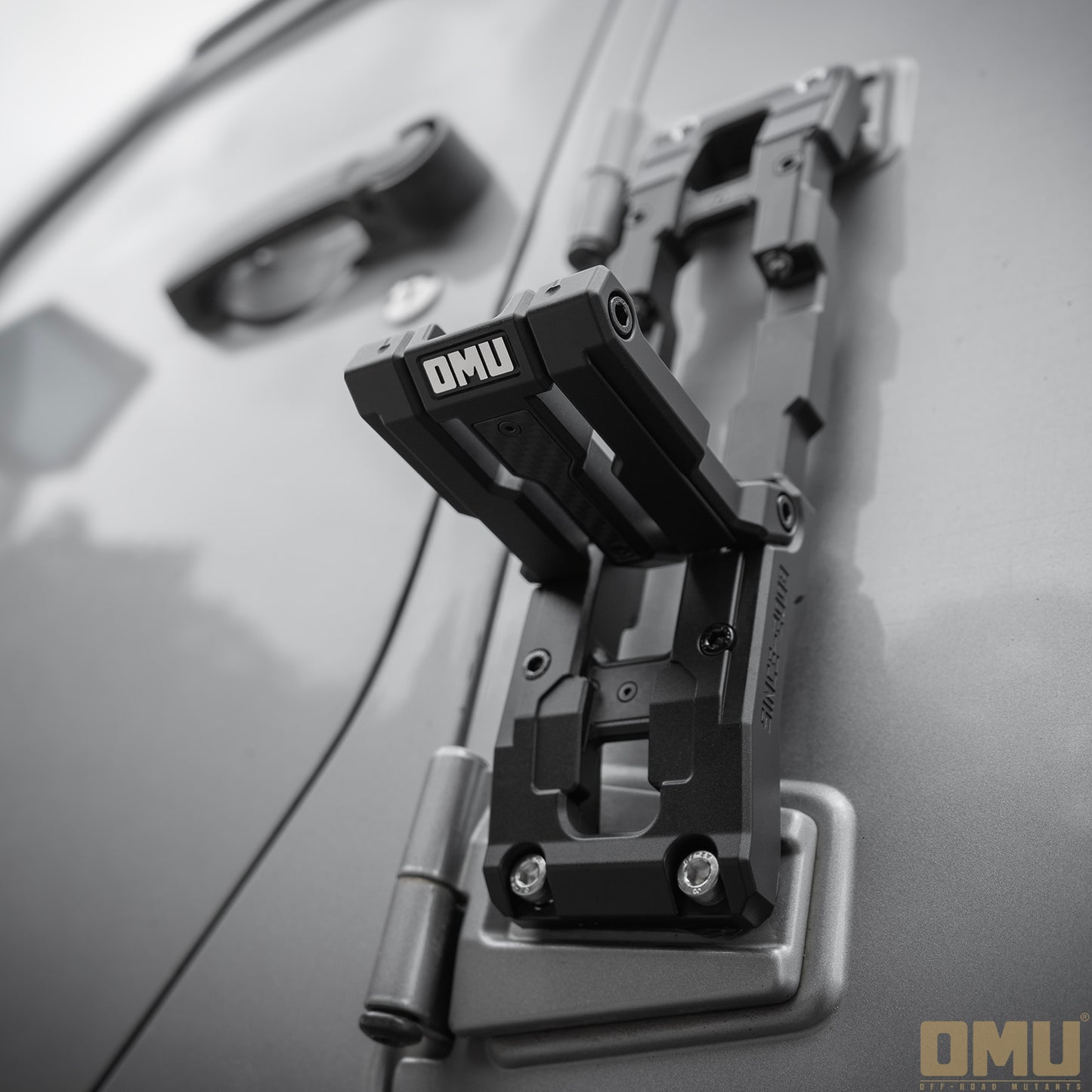 OMU Genesis Series Door Hinge Step Aluminum Folding Foot Pedal for Jeep Wrangler JK JL JT