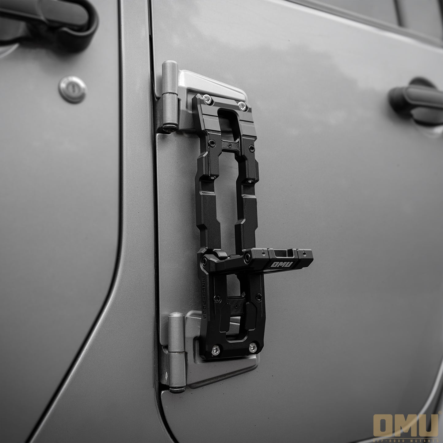 OMU Genesis Series Door Hinge Step Aluminum Folding Foot Pedal for Jeep Wrangler JK JL JT