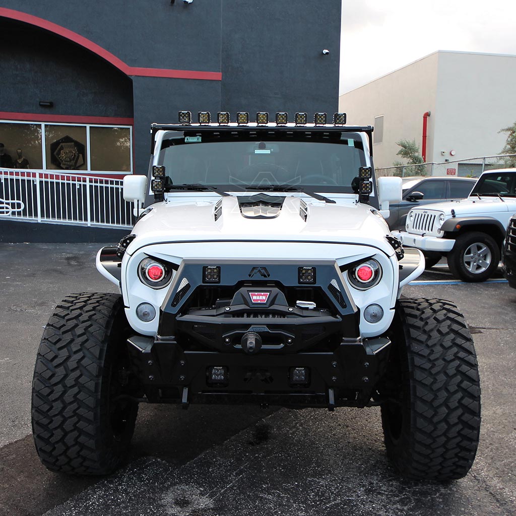 The Avenger Style Replacement Hood Compatible with 2007-2017 Wrangler JK JKU Unlimited Rubicon