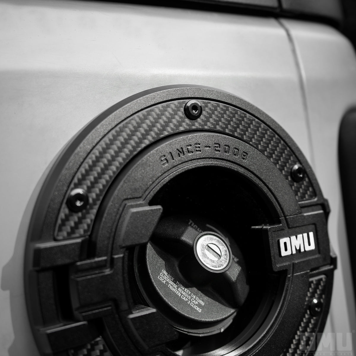 OMU Genesis Series Aluminum Transparent Space Capsule Gas Tank Cover For Jeep Wrangler JK/JL