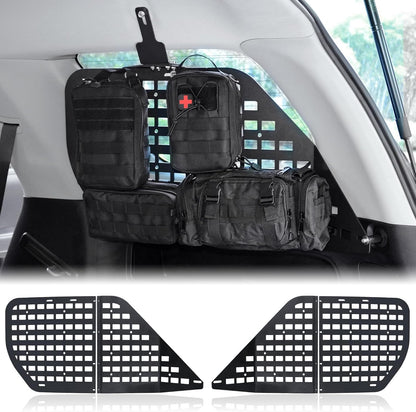Rear Window Storage Panel System with 4 Bags & 10 Fastening Tape