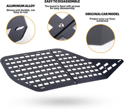 Rear Window Storage Panel System with 4 Bags & 10 Fastening Tape