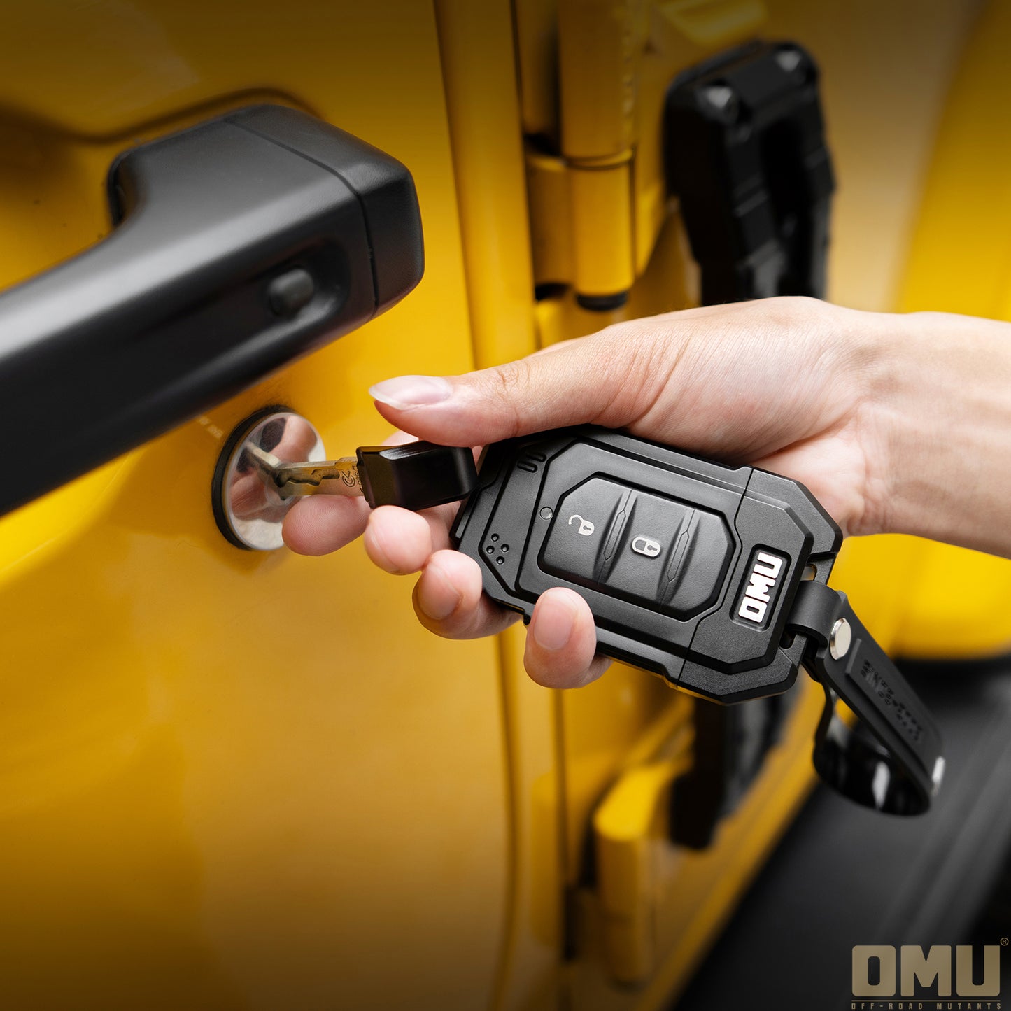 OMU Genesis Series Aluminum Key Case Key Fob For Jeep Wrangler JL / Gladiator JT