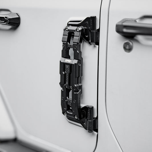 OMU  Genesis Series Door Hinge Step Aluminum Folding Foot Pedal for Jeep Wrangler JK JL JT