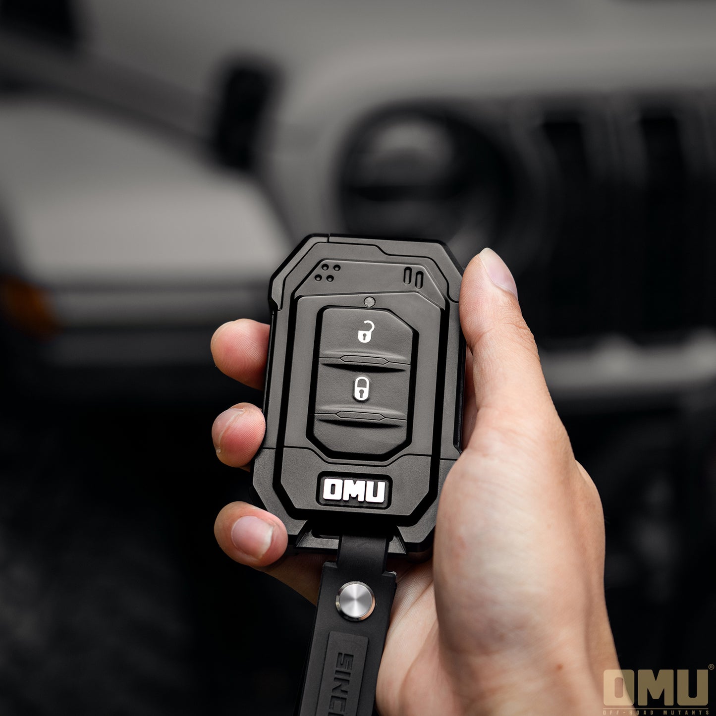 OMU Genesis Series Aluminum Key Case Key Fob For Jeep Wrangler JL / Gladiator JT