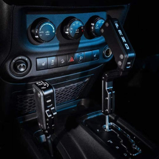 Black Automatic Gear Shift Lever Knob Shifter Transfer Case Lever Handle Kit Fit for Jeep Wrangler JK 2011-2018