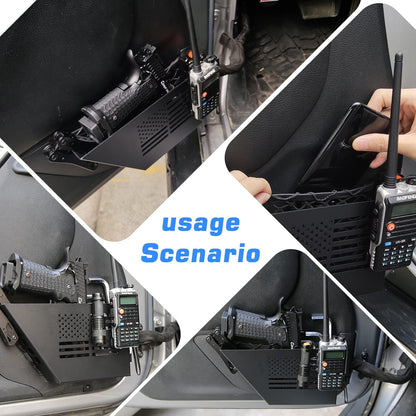 [$0.1]Jeep Wrangler JK Front Door Organizer (2007-2018) - 2PC Five Star Logo
