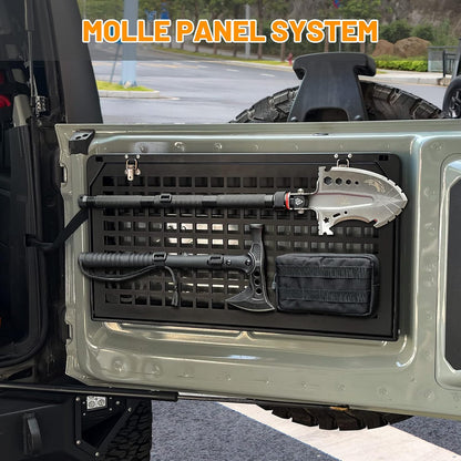Tailgate Table Rear Foldable Cargo Shelf Aluminum Alloy Storage Shelf MOLLE Panel for Ford Bronco 2021-2024