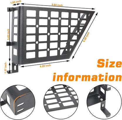 [$0.1]Jeep Wrangler JK(2007-2018) 2/4 Door-Rear Door Organizer Tray Door Storage Box