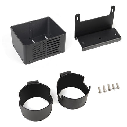 [$0.1]Bronco 2021-2023 4 Door (Not Sport) - Rear Seat Cup Holder Floor Console Storage Box