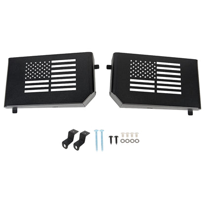 [$0.1] Jeep Wrangler JL/JT/JLU(2018-2024)  Front Door Organizer - 2PC US Flag Logo