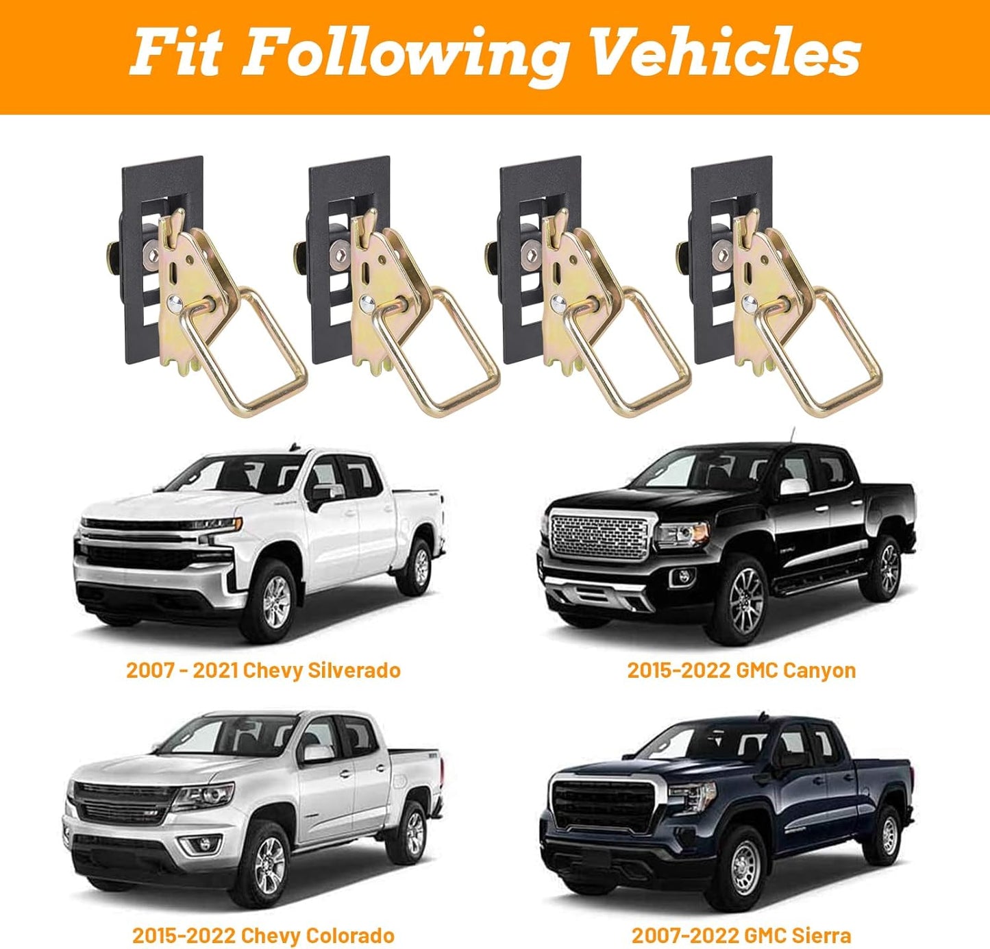 [$0.1]Truck Bed Tie Down Anchor For 2007-2022 Chevy Silverado GMC Sierra,2015-2022 Chevy Colorado/GMC Canyon