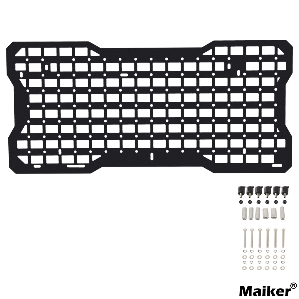 JK&JL Tailgate Tactical Panel for Wrangler Tailgate Tool Kit/JL Organizer Racks Compatible with Jeep Wrangler 2007-2022 JK JKU & 2018-2022 JL JLU (1 PCS,Aluminum Alloy)
