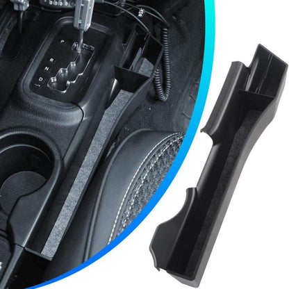 [$0.1]Car Center Console Organizer Tray for 2011-2018 Jeep Wrangler JK 4-Door – Gear Shift Storage Box with Side Pocket, Auto Transmission Accessory
