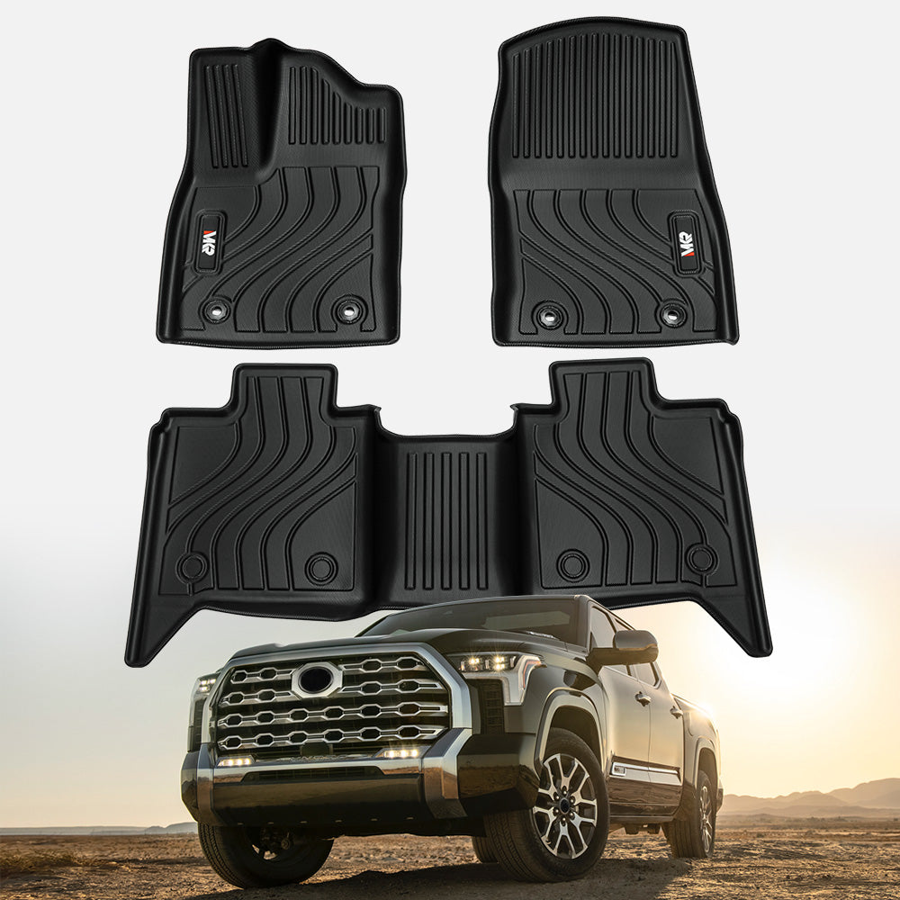 MKR Car Floor Mats for Toyota Tundra 2022-2025 CrewMax Cab