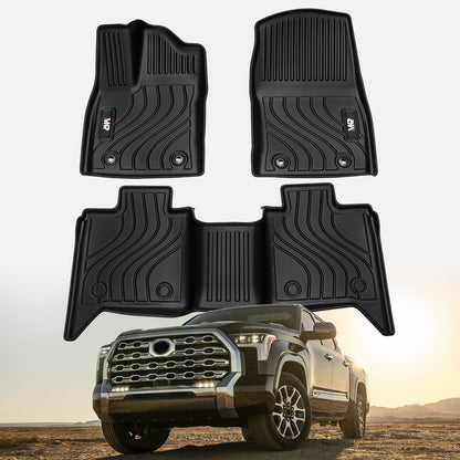 MKR Car Floor Mats for Toyota Tundra 2022-2025 CrewMax Cab