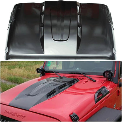 The Avenger Style Replacement Hood Compatible with 2007-2017 Wrangler JK JKU Unlimited Rubicon