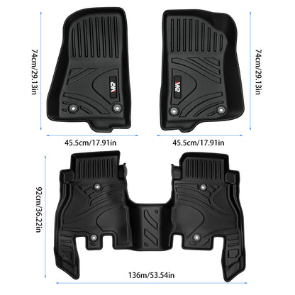 MKR Car Floor Mats for 18-25 Jeep Wrangler JL Unlimited 4 Door Only (Not Fit for JK or 4XE)