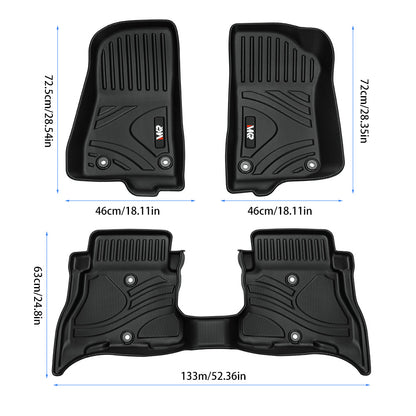 MKR Car Floor Mats For 2021-2024 Jeep Wrangler JL Unlimited 4XE Door