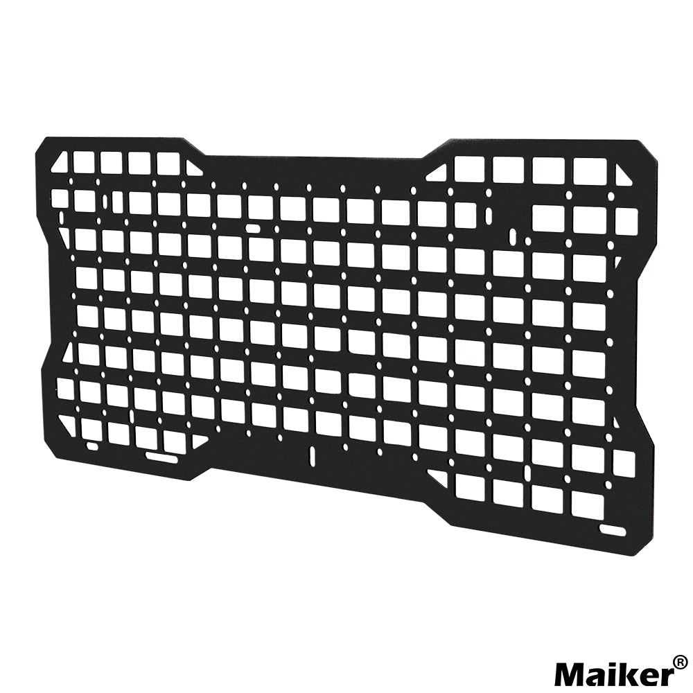 JK&JL Tailgate Tactical Panel for Wrangler Tailgate Tool Kit/JL Organizer Racks Compatible with Jeep Wrangler 2007-2022 JK JKU & 2018-2022 JL JLU (1 PCS,Aluminum Alloy)