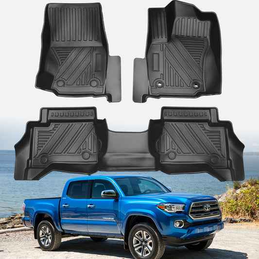 MKR Car Floor Mats For 2024 Toyota Tacoma Double Cab (Not fit Hybrid)