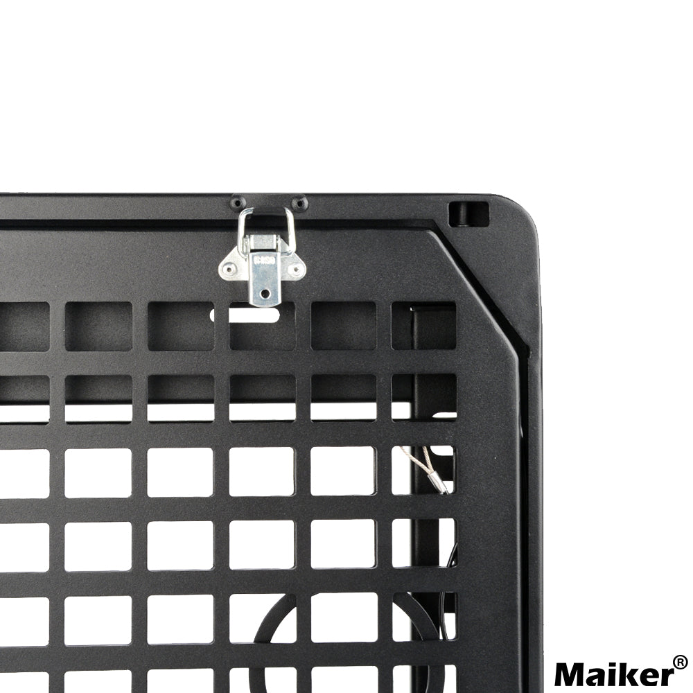 2-Tier Tailgate Table Rear Foldable Storage Cargo Rack Outdoor Camping Desk for 2007-2022 Jeep Wrangler JK&JL 4 Door (Not Fit JK Models with Stock Subwoofer)