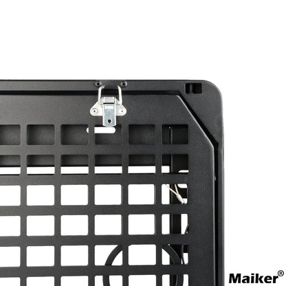 2-Tier Tailgate Table Rear Foldable Storage Cargo Rack Outdoor Camping Desk for 2007-2022 Jeep Wrangler JK&JL 4 Door (Not Fit JK Models with Stock Subwoofer)