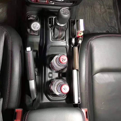 [$0.1]Car Center Console Organizer Tray for 2011-2018 Jeep Wrangler JK 4-Door – Gear Shift Storage Box with Side Pocket, Auto Transmission Accessory