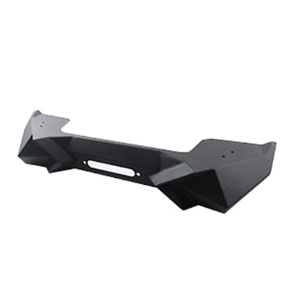 Heavy-Duty Front Bumper with Winch Plate for Wrangler JK (2007-2018)JL - Robust Black Textured Manganese Steel Construction, Ideal for On and Off-Road Adventures