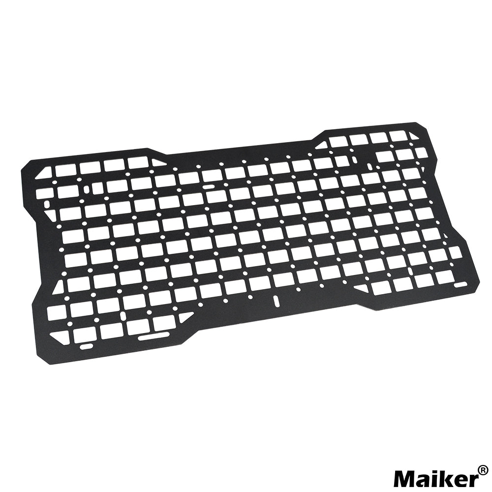 JK&JL Tailgate Tactical Panel for Wrangler Tailgate Tool Kit/JL Organizer Racks Compatible with Jeep Wrangler 2007-2022 JK JKU & 2018-2022 JL JLU (1 PCS,Aluminum Alloy)
