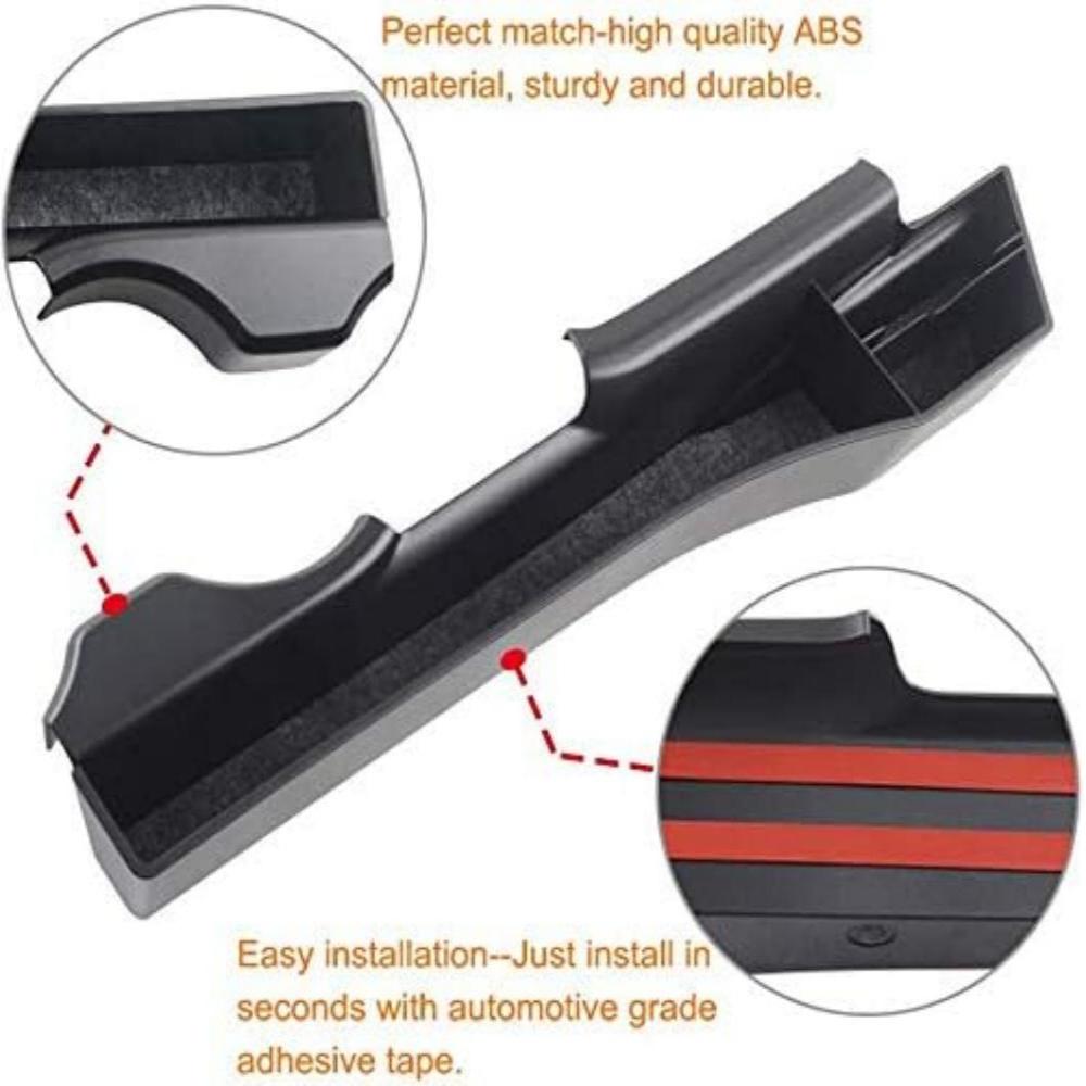 [$0.1]Car Center Console Organizer Tray for 2011-2018 Jeep Wrangler JK 4-Door – Gear Shift Storage Box with Side Pocket, Auto Transmission Accessory