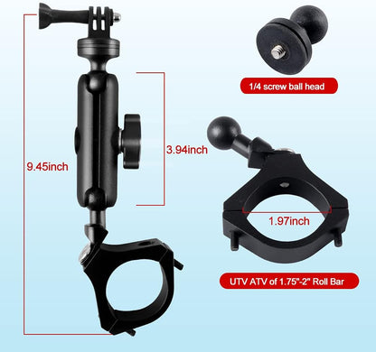 360 Degree Ball Head UTV ATV Camera Mount